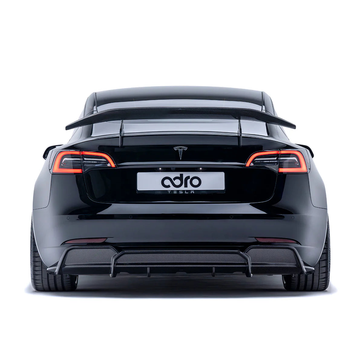 TESLA MODEL 3 CARBON Hátsó Diffúzor V2