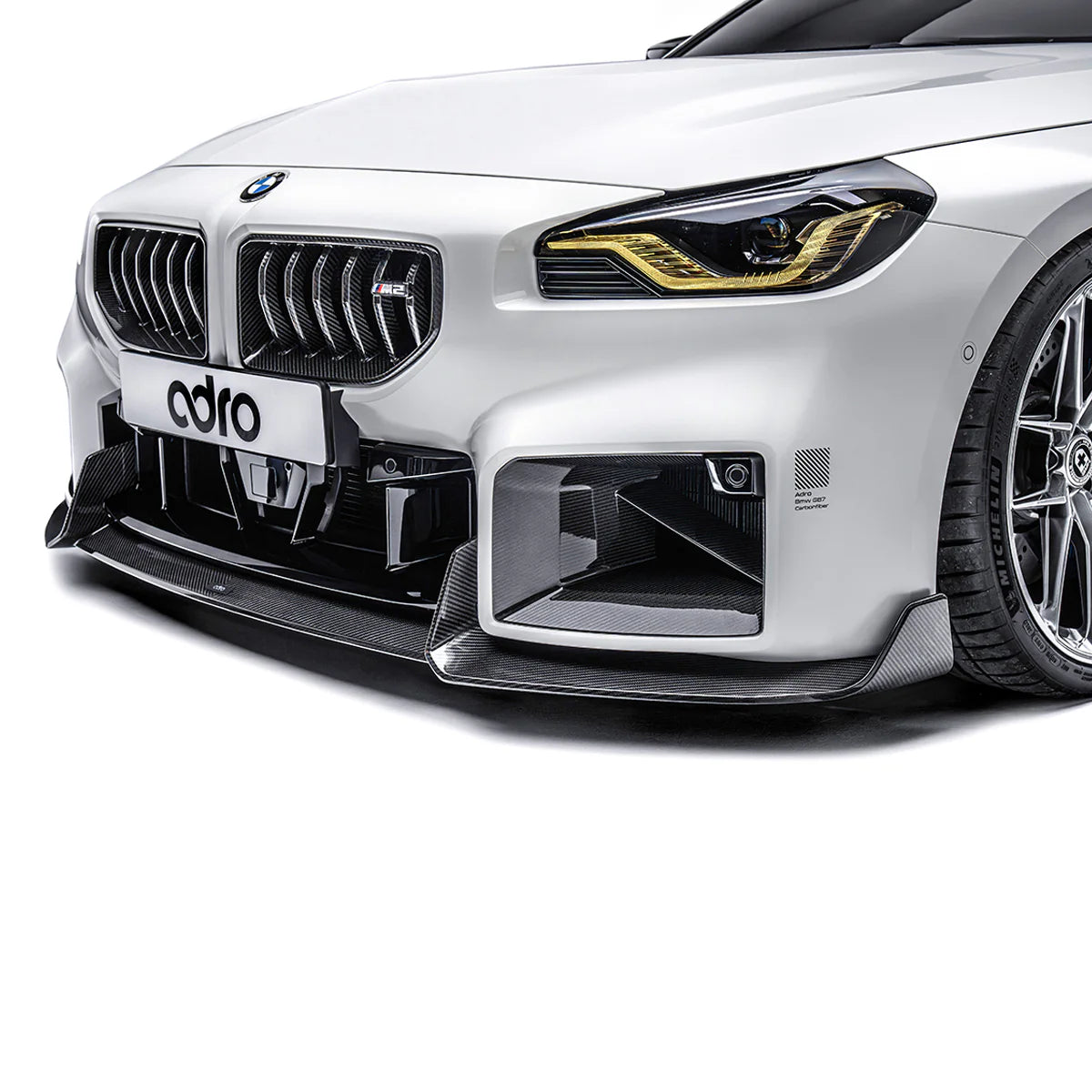 BMW G87 M2 CARBON Első LIP