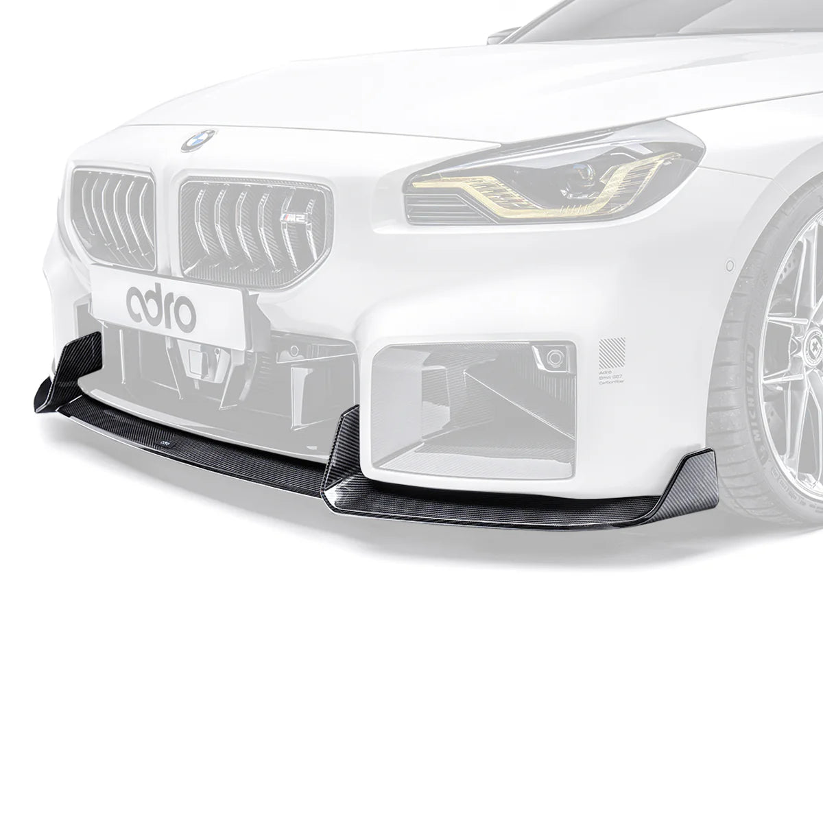 BMW G87 M2 CARBON Első LIP